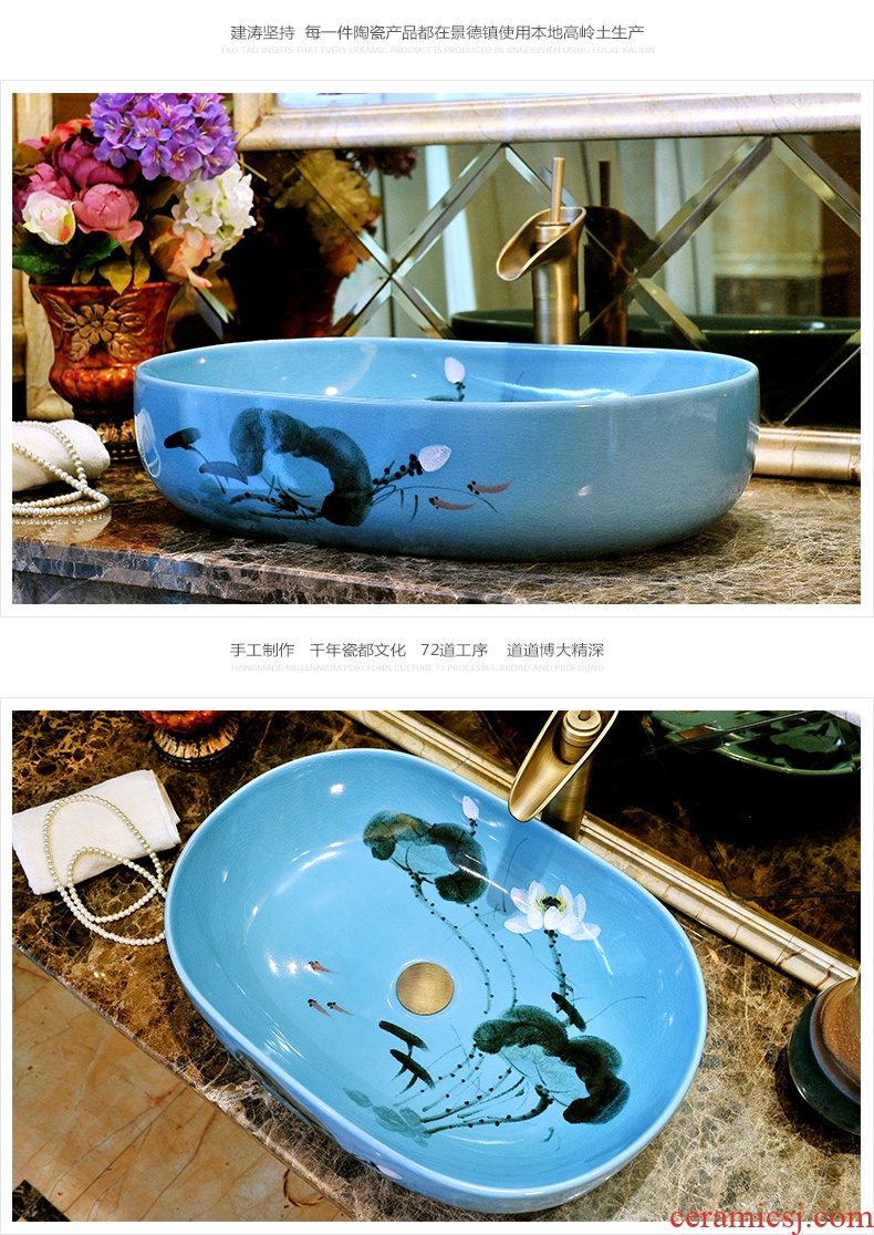 The sink on The ceramic bowl lavatory basin water basin, art basin of household toilet single basin