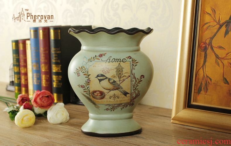 Contracted and modern new Chinese pottery vase home furnishing articles hotel club house sitting room porch flower arrangement - 44801530583