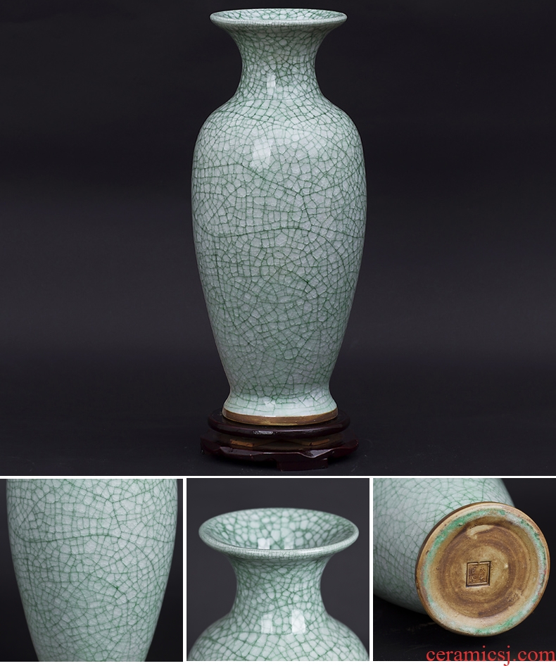 Jingdezhen ceramics up archaize crack glaze jun porcelain vase household of Chinese style of the sitting room porch large furnishing articles