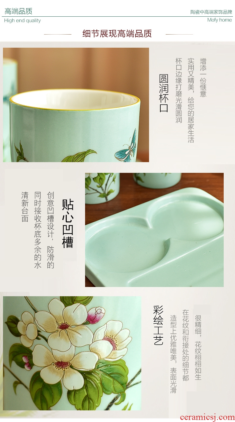 Murphy, American country four new Chinese style is classic bathroom sanitary ceramics creative picking toiletries furnishing articles