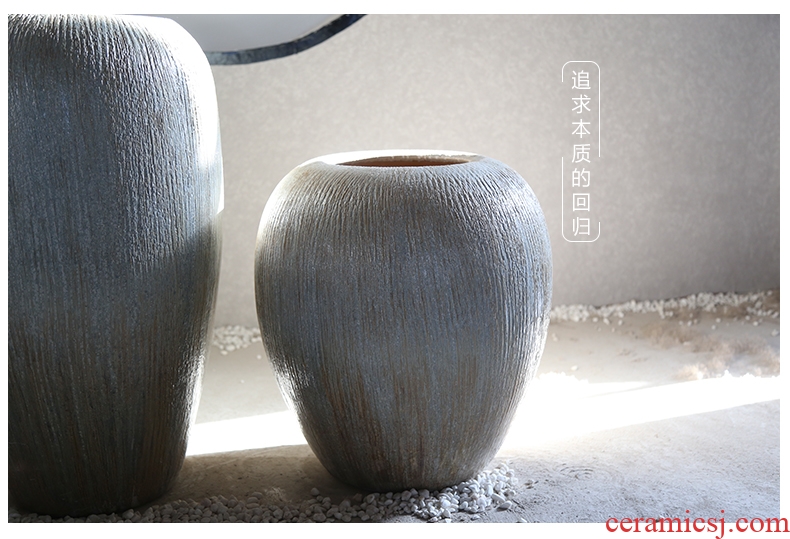 Jingdezhen ceramic vase of large European I and contracted sitting room dry flower arranging ins porch lucky bamboo furnishing articles - 560667489156
