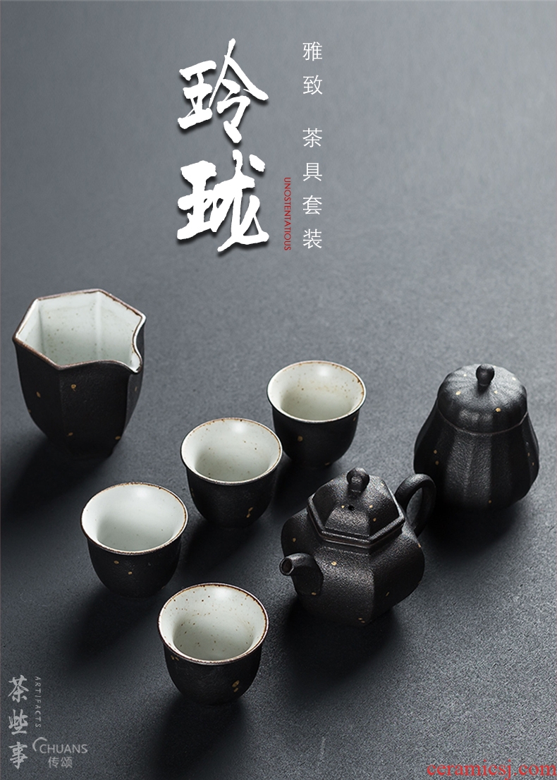 Famed creative ceramic teapot tea cups and exquisite kung fu tea set the whole household contracted gift set