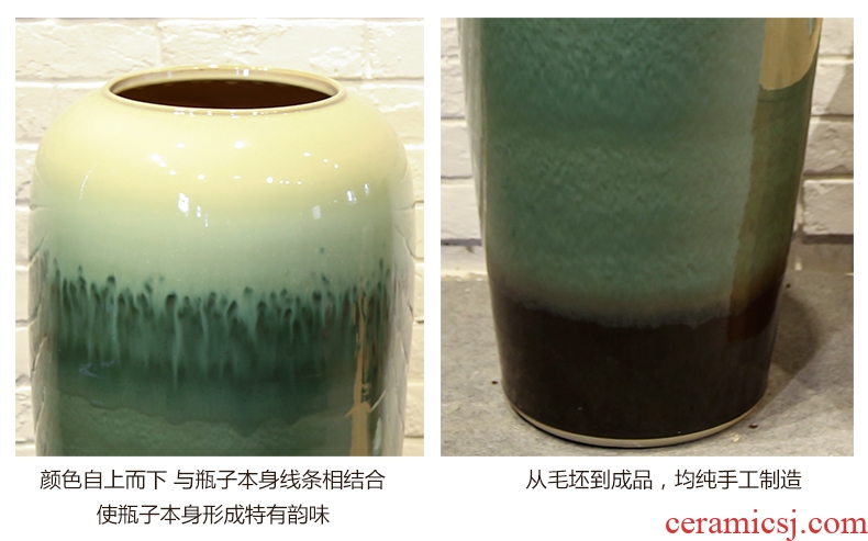 Jingdezhen ceramic vase furnishing articles sitting room flower arranging antique Chinese porcelain household adornment large TV ark - 569954315107