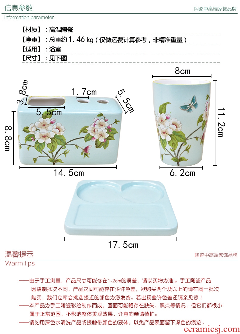 Murphy, American country four new Chinese style is classic bathroom sanitary ceramics creative picking toiletries furnishing articles