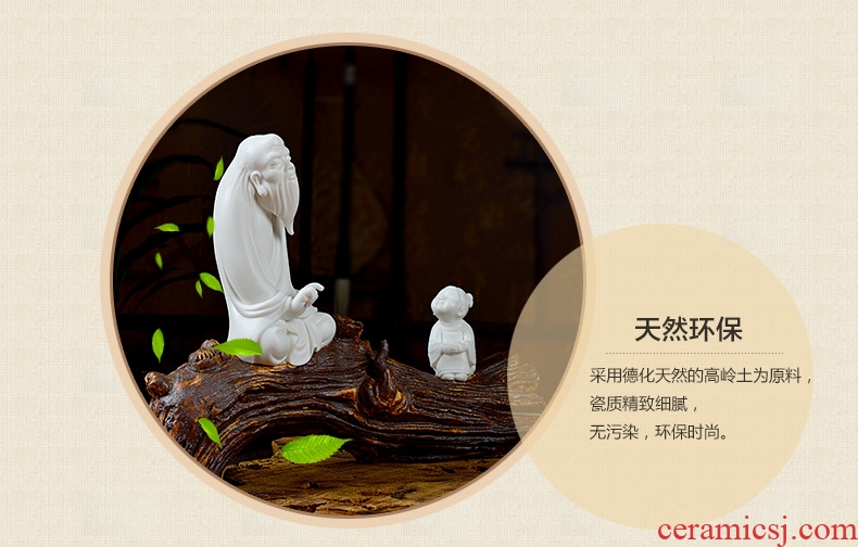Oriental soil dehua white porcelain its art creative ceramic asked Chinese zen furnishing articles/sitting room