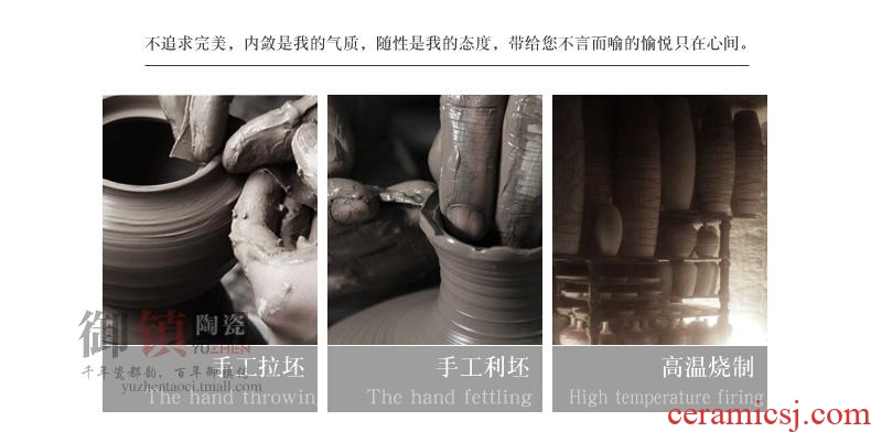Jingdezhen ceramics large Chinese style restoring ancient ways of creative decorative furnishing articles porch sitting room ground vase vase - 555880289596