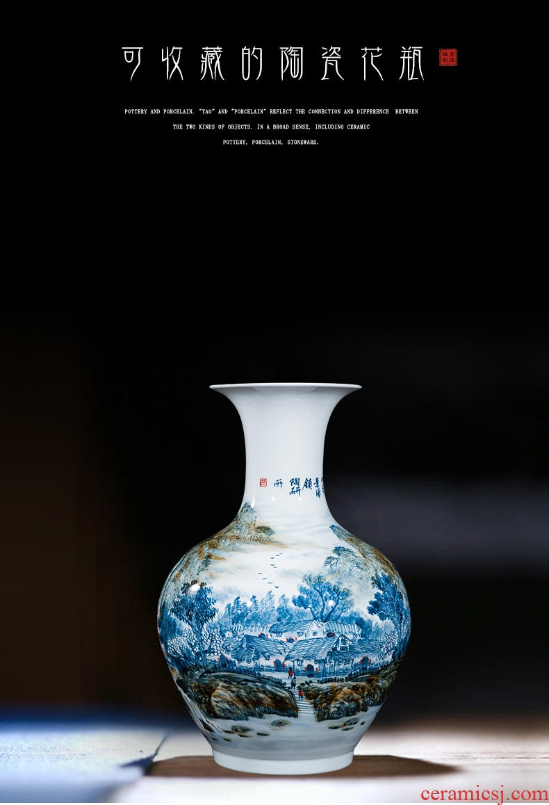 Jingdezhen ceramics archaize the ancient philosophers figure large vases, classical Chinese style living room decoration home decoration furnishing articles - 570685178328