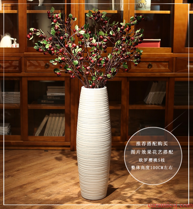 I and contracted land large white ceramic vase flower arranging dried flowers, creative home sitting room large adornment furnishing articles - 523364923090