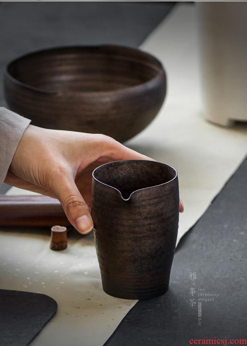 Manual thin foetus gold glaze archduke fair mug cup tea tea sea ceramics Japanese points of tea, tea cup)