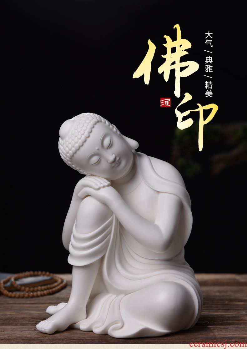 The east mud creative Chinese style household indoor ceramic Buddha zen furnishing articles study porch desktop ornaments