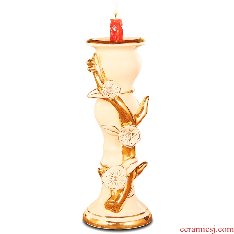 Vatican Sally 's restoring ancient ways continental candlestick ceramic furnishing articles of key-2 luxury living room home decoration show decorations