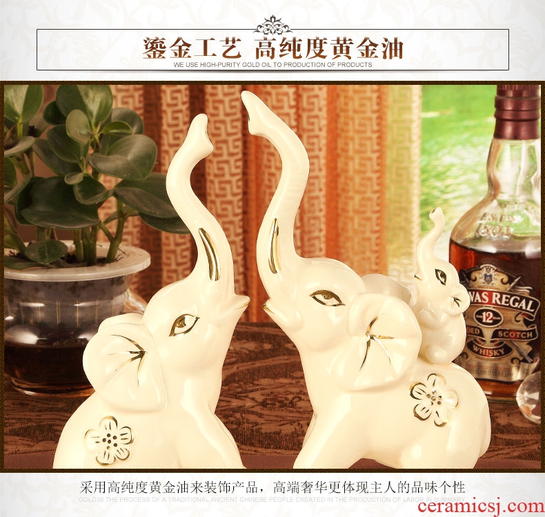 Creative European - style craft gift porcelain home decoration in the sitting room porch TV ark, wine soft adornment as furnishing articles