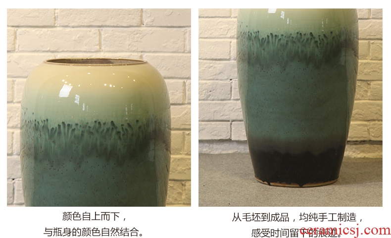 Jingdezhen ceramic creative living room villa large vase decoration to the hotel to place a flower flower implement restaurant furnishing articles - 552281065024