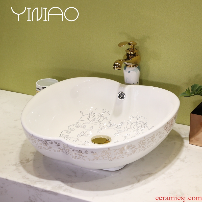 Million birds alien art stage basin ceramic lavatory circular basin basin on the toilet lavabo