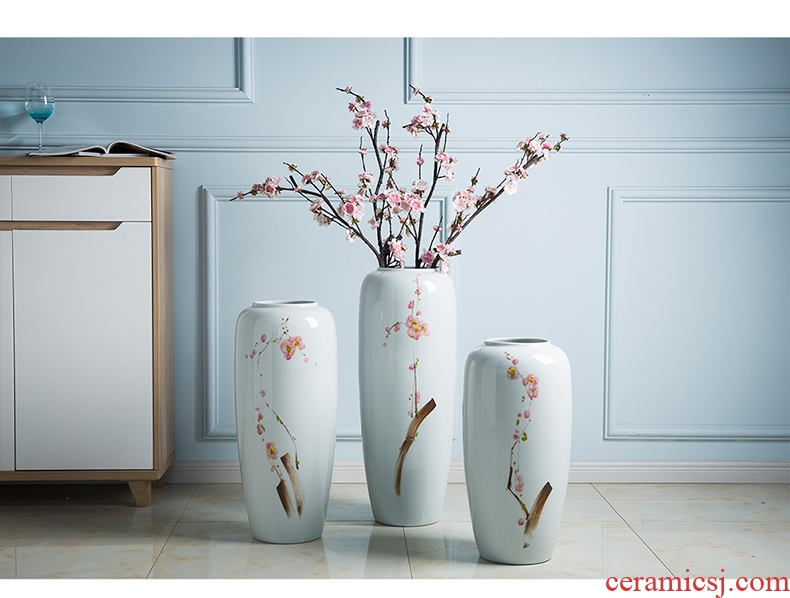 European ceramic floor large vases, creative living room porch home decoration restoring ancient ways of dry flower arranging furnishing articles - 572877556006