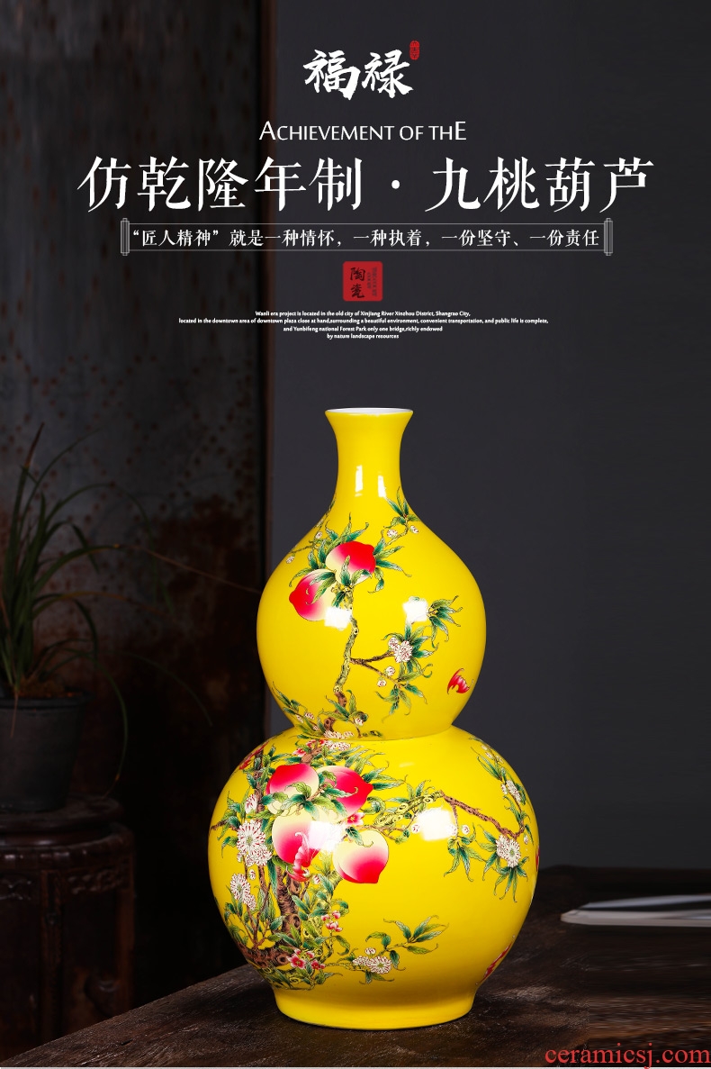Jingdezhen ceramic large vases, flower arrangement sitting room place white I and contracted POTS - 573860293254 manual landing window