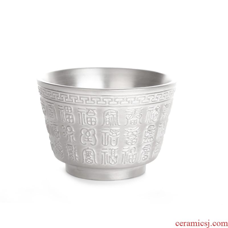 Recreation products buford silver cup 999 coppering. As silver sample tea cup small household ceramic masters cup large silver cups