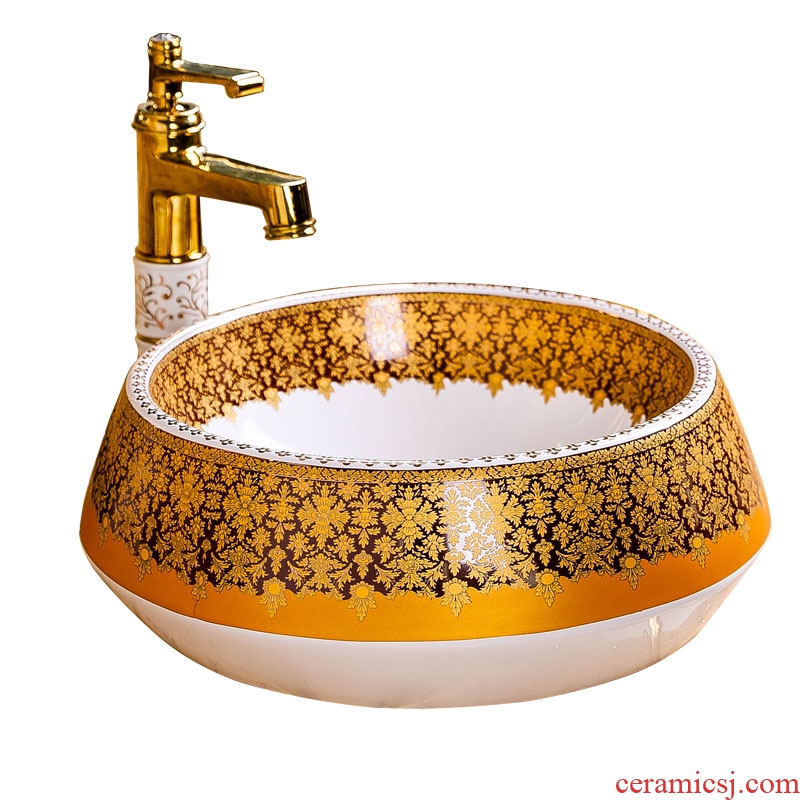 Basin round home American Basin creative arts contracted toilet lavatory Basin sink on ceramics