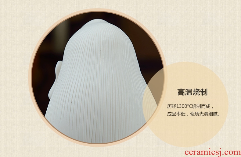 Oriental soil dehua white porcelain its art creative ceramic asked Chinese zen furnishing articles/sitting room