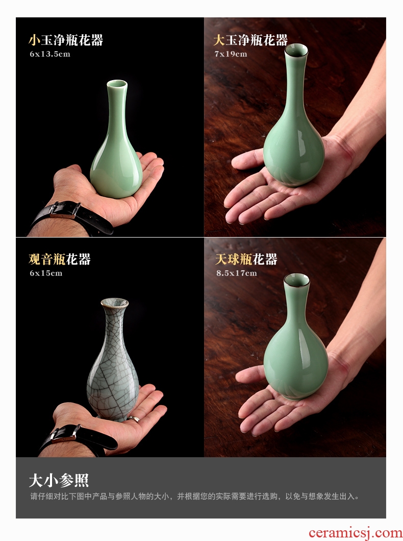 The Vases, ceramic Vases, furnishing articles flower arranging creative contracted sitting room flower implement hydroponic flower porcelain ceramic bottle furnishing articles