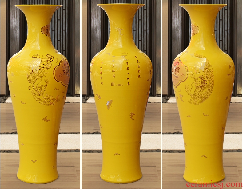 Jingdezhen ceramics bright future European large vase sitting room adornment is placed large 1.2 meters 1.8 meters - 16117910827