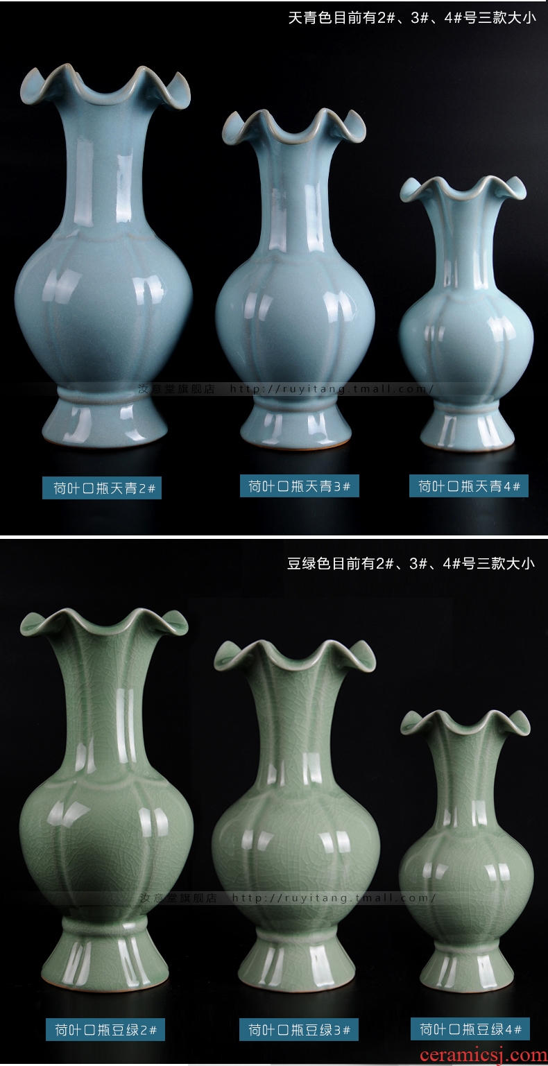 American ceramic floor furnishing articles sitting room put big vase vase Europe type restoring ancient ways of new Chinese style household adornment art - 45854025637