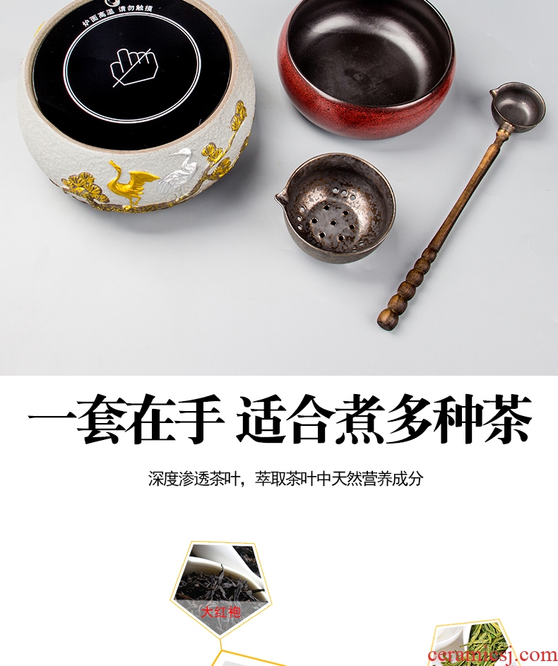Friend is ceramic cooking tea ware warm black tea, white tea pu - erh tea boiled tea is the tea, the electric TaoLu tea kettle points