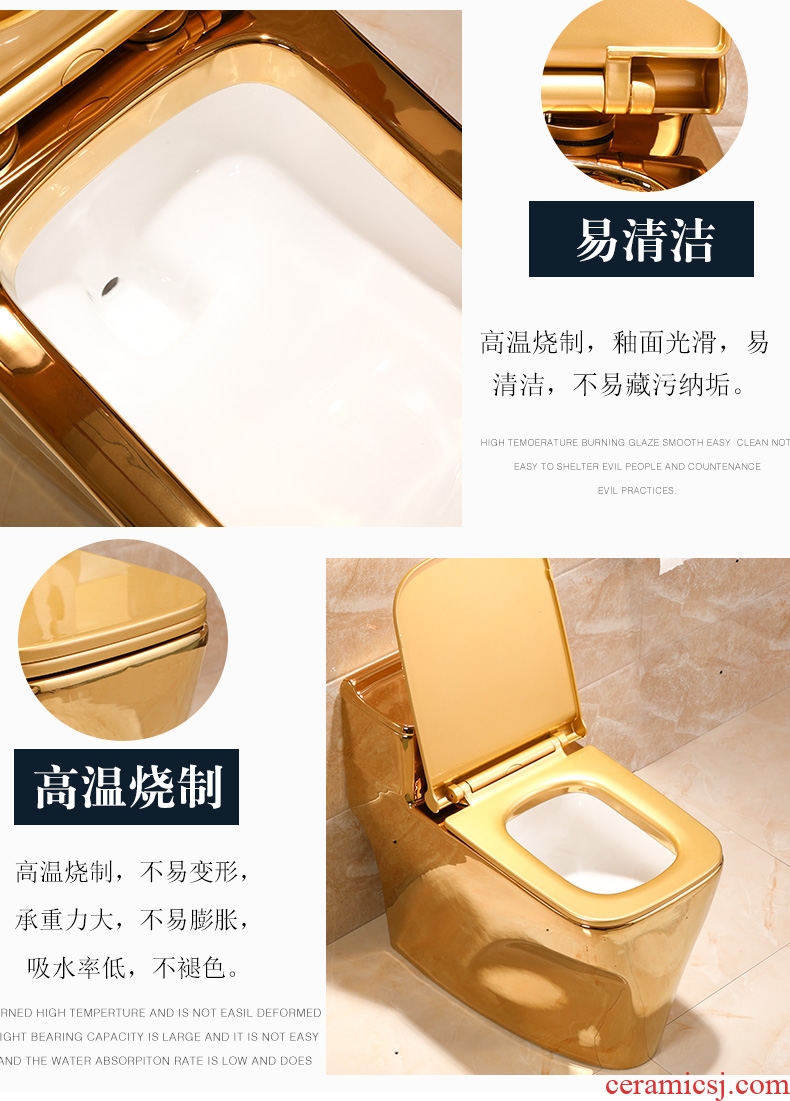 Wei yu ordinary sit implement water - saving household large ceramic bathroom toilet siphon.mute implement