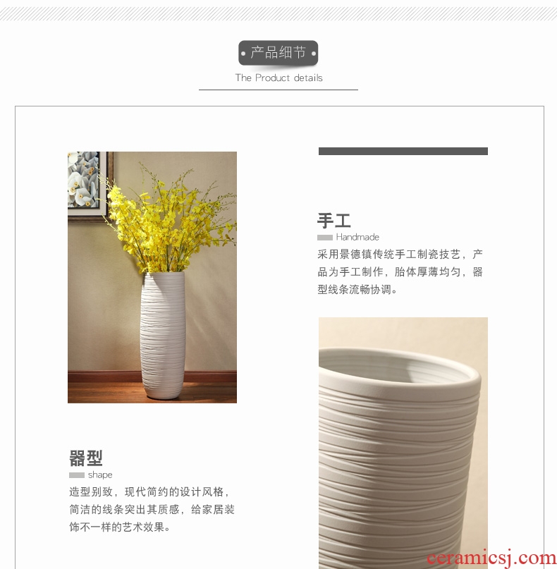 Checking out ceramic hotel villa covers large vases, the sitting room porch flower flower decoration of Chinese style furnishing articles - 45418565012