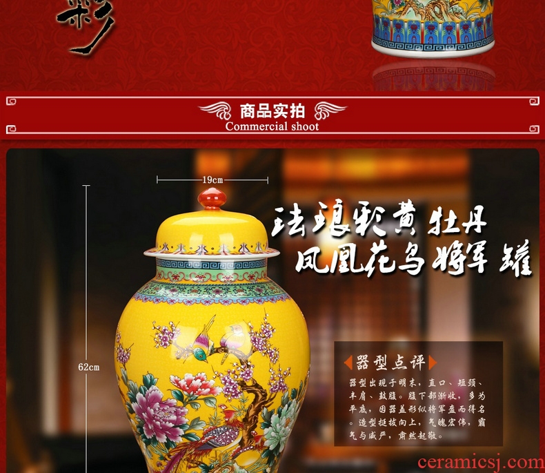 Jingdezhen ceramics hand - made vases large years wining the new Chinese flower arranging furnishing articles household act the role ofing is tasted sitting room - 38542040707