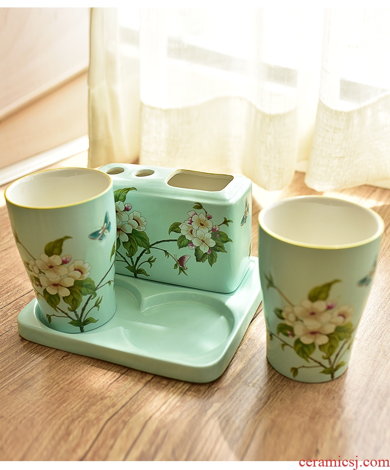 Murphy, American country four new Chinese style is classic bathroom sanitary ceramics creative picking toiletries furnishing articles