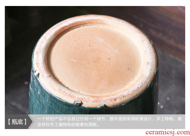 Jingdezhen I and contracted ceramic vases, flower arrangement sitting room place pottery aquarium ceramic cylinder landing large planter - 553102837219