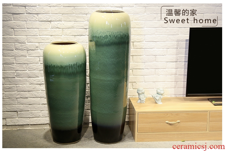 Jingdezhen ceramics of large vase furnishing articles sitting room hotel large new Chinese style household adornment TV ark - 569954315107