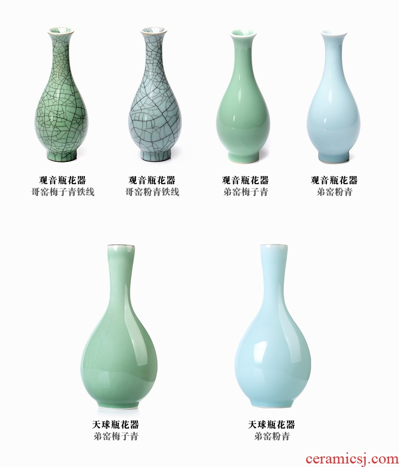 The Vases, ceramic Vases, furnishing articles flower arranging creative contracted sitting room flower implement hydroponic flower porcelain ceramic bottle furnishing articles