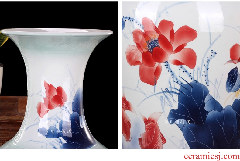 Scene, jingdezhen ceramic vase furnishing articles furnishing articles fashion hollow - out the vase household crafts [large] - 534756407030