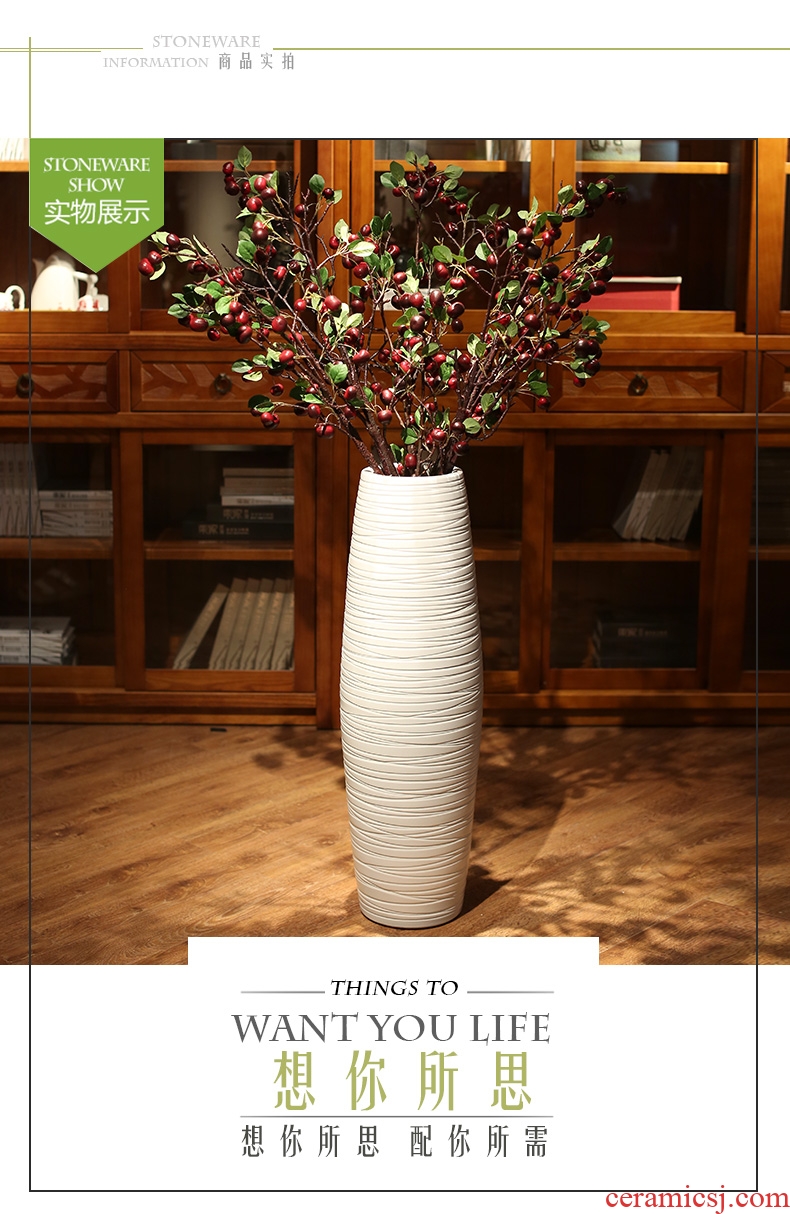 Porcelain of jingdezhen ceramics vase Chinese penjing large three - piece wine cabinet decoration plate household decoration - 523364923090