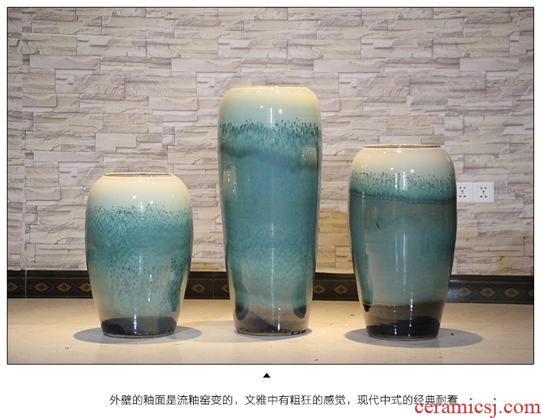 Antique hand - made jingdezhen ceramics factory goods pastel the king of the imitation of xian large vases, Chinese style household crafts - 524830347184