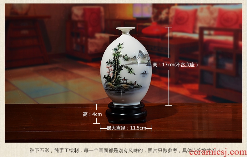 The east mud hand - made vases furnishing articles Chinese style household adornment creative ceramic flower arrangement sitting room/castle peak FanYing