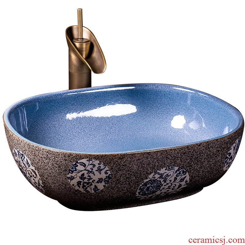 Restoring ancient ways on antique art creative household circular toilet lavabo ceramics sanitary ware toilet wash basin