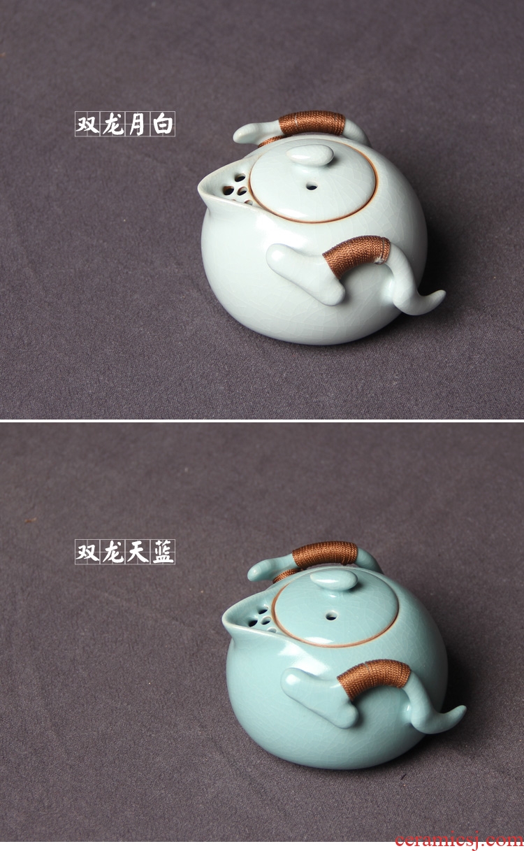 Passes on technique the kiln your kiln the ceramic teapot side kung fu tea set on your porcelain single pot which can raise hand to grasp the teapot