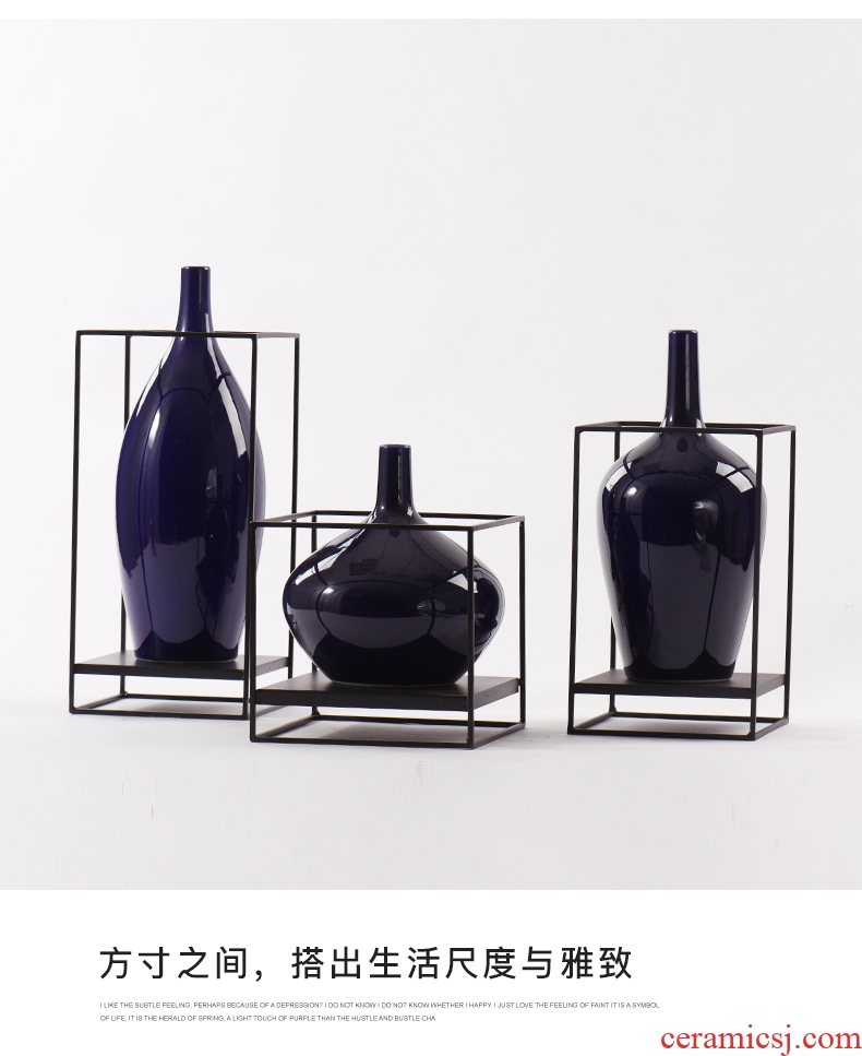Jingdezhen ceramics lucky bamboo vase of large modern fashion hotel ou the sitting room porch place - 574145341640