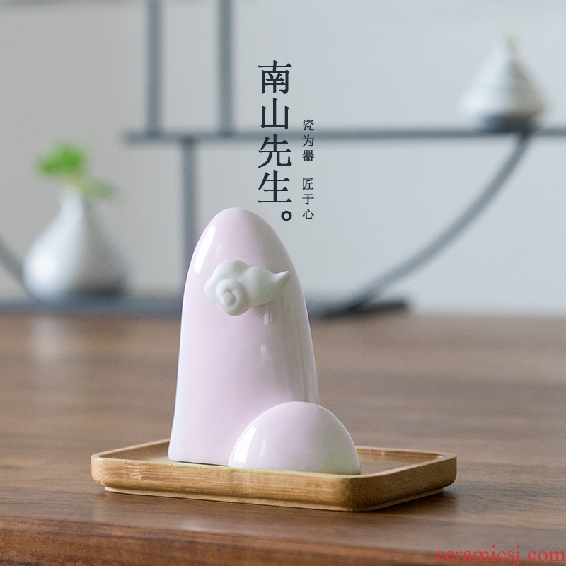 Mr Nan shan cherry powder incense inserted household incense seat line present indoor incense incense exchanger with the ceramics socket fittings of the tea taking