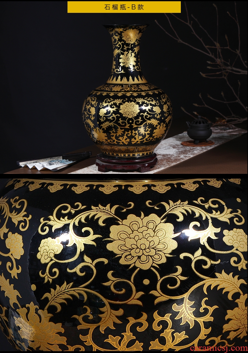 Jingdezhen ceramics 1 meter big vase landed the sitting room TV ark, porch furnishing articles furnishing articles household decorations - 558879691475