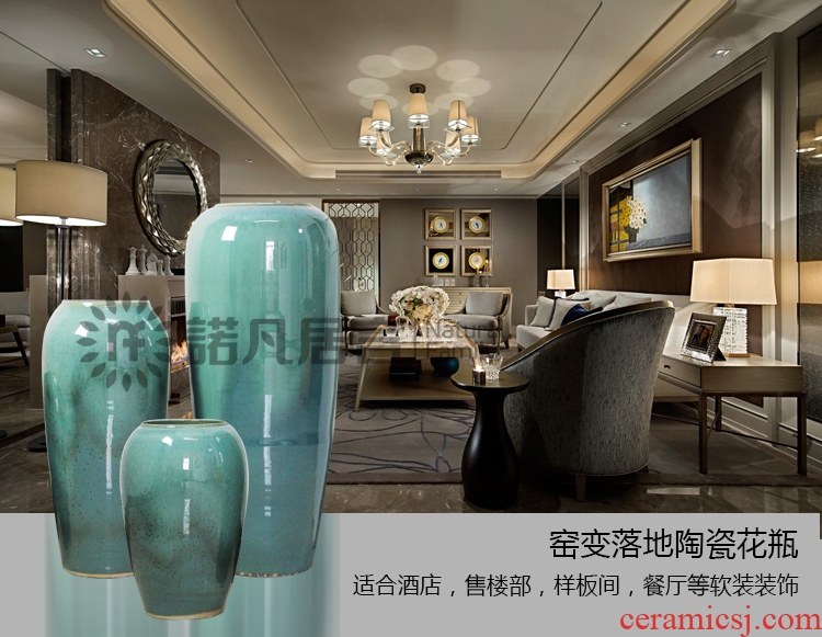 Jingdezhen ceramic vase of large hotel villa covers furnishing articles sitting room porch flower arranging the simulation tree decoration - 520763486334