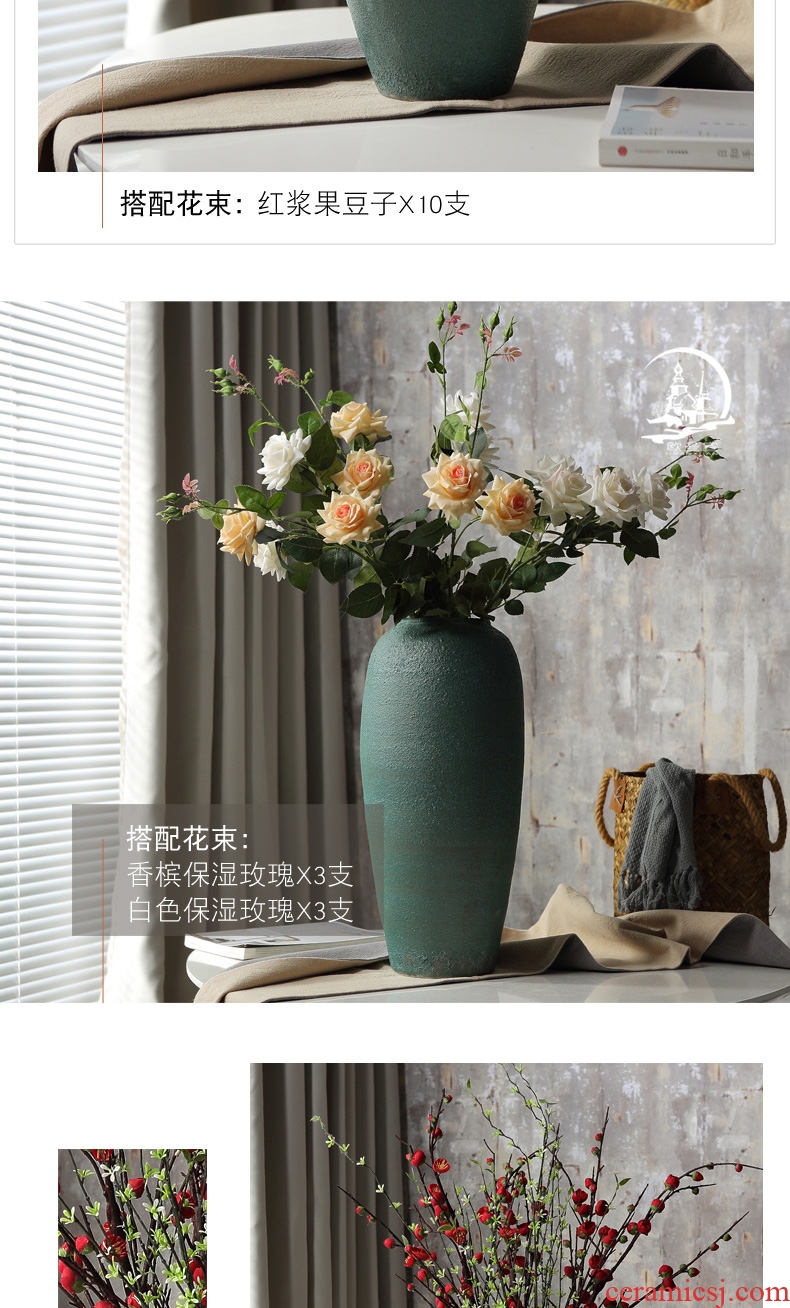 Scene, jingdezhen ceramic vase furnishing articles furnishing articles fashion hollow - out the vase household crafts [large] - 569227734277