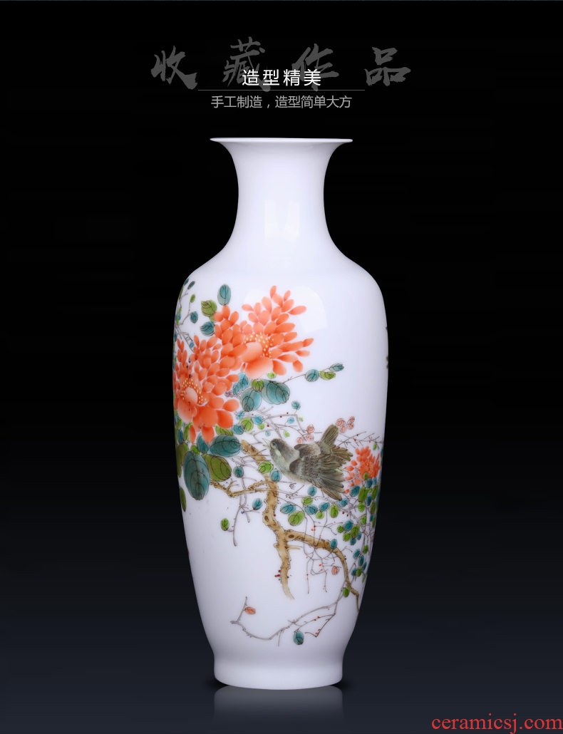Jingdezhen ceramic flower vases of new Chinese style living room decoration crafts are I and contracted household porcelain