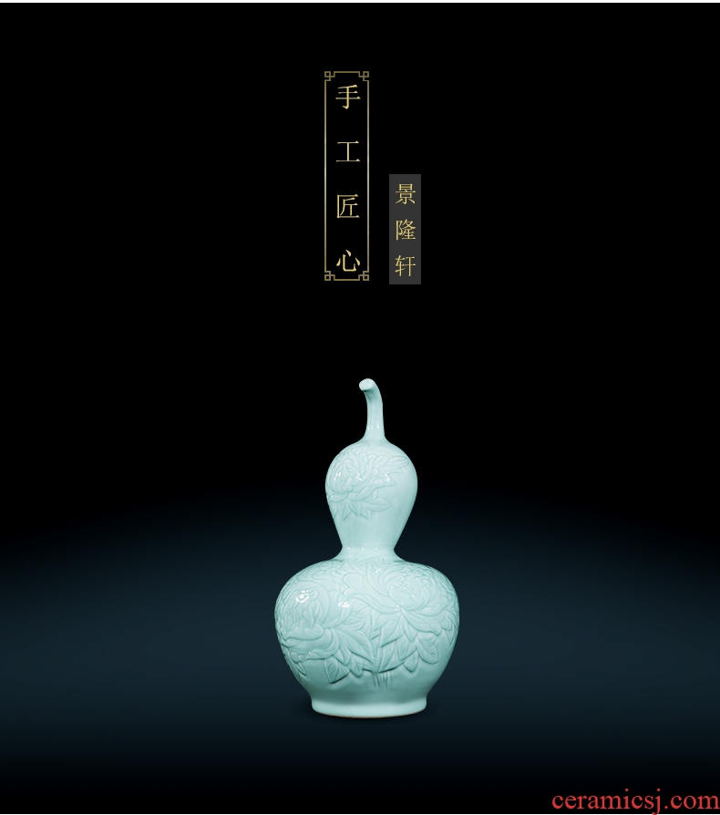 Jingdezhen ceramic celebrity master hand draw more than jiangshan jiao large vases, home decoration villa hotel furnishing articles - 570821517544