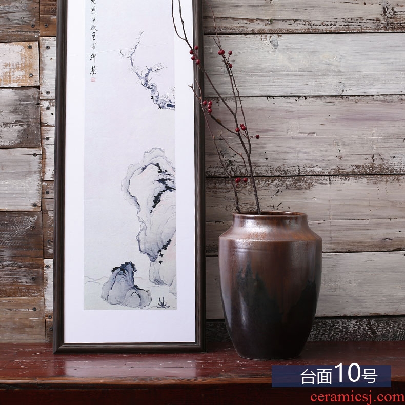 Jingdezhen ceramic celebrity master hand draw more than jiangshan jiao large vases, home decoration villa hotel furnishing articles - 548464682194