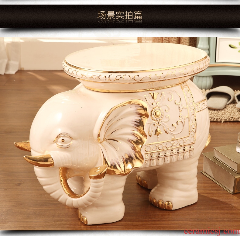 Vatican Sally 's ceramic elephant in shoes who luxurious sitting room porch European - style decorative furnishing articles housewarming gift