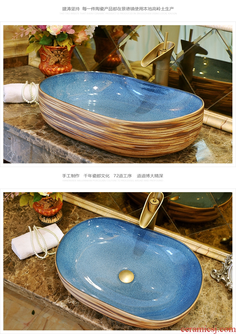 The sink on The ceramic bowl lavatory basin water basin, art basin of household toilet single basin